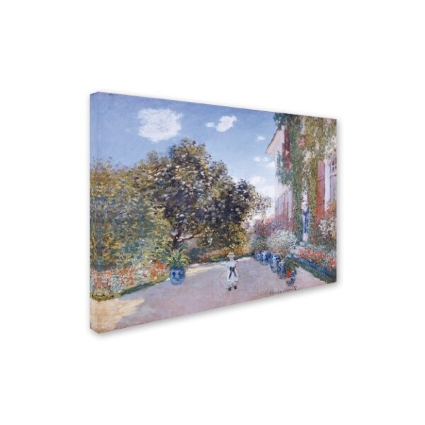 Claude Monet 'Garden Of The Artist' Canvas Art,24x32